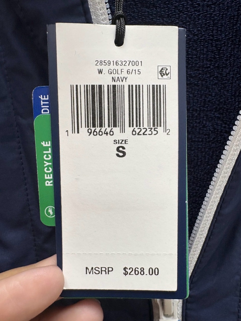 Ralph Lauren Navy and Red Quilted Utility Jacket - Picture 4 of 8